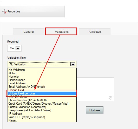 field validation rules